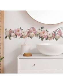1 miếng dán tường hình hoa hồng và lá xanh, miếng dán vinyl trang trí nhà cửa, làm mới ngôi nhà của bạn, miếng dán trang trí lễ hội quà tặng sinh nhật tốt nghiệp - Nhiều màu-1 - Xem 9