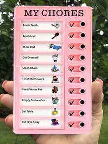 1pc Children's Self-Regulation Information Book, Student Check-In Reminder Notebook, Checklist Planning Reminder Board, Self-Discipline Check-In Tool, Children's Time Management Growth Card, Suitable For Children, Students, And Office Workers.