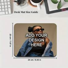 1pc Customized Photo Mouse Pad - Add Your Own Image, Create Unique Office Desk Decor, Perfect For Office, Home And Gaming, Non-Slip Base, High-Resolution Printing, Personalized Gift For Birthday, Holiday And Special Occasions