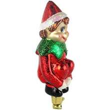Old World Christmas Adornos de Vidrio soplado con Driver de Videojuegos para árbol de Navidad (44094), Purpurina Multicolor(Chrsitmas Pixie) - Tipo 19 - Ver 10
