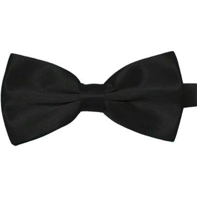Classic Bow Tie Adjustable Neck Bow Tie Solid Color Satin Bow Tie For Men Wedding Party Graduation Gifts Dress Up