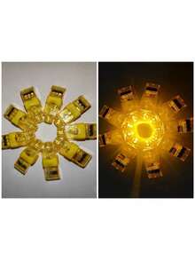 5/10/20/40 piezas Luces de dedo LED, Linternas mini a pilas, Linternas de dedo LED de múltiples colores, Adecuadas para regalos de cumpleaños, bares, fiestas, Pascua, Halloween, Navidad y Año Nuevo, Accesorios de fiesta de luz nocturna (con pilas) - Unitalla - Ver 28