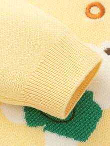 Balabala 2025冬季男童纯棉针织毛衣，卡通图案打底衫，男女童皆宜 - 黃色調 - 查看 5