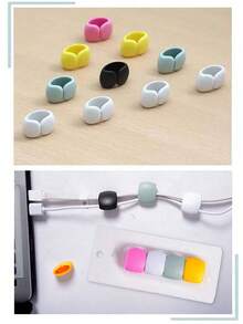 10 klipsów do organizera kabli, wielofunkcyjne klipsy do nawijania przewodów, odpowiednie do słuchawek, ładowarki, transmisji danych, komputera, kabli zasilających, porządkują biurko w domu i biurze, niezbędne w podróży, niezbędne akcesoria podróżne, niezbędne akcesoria podróżne dla kobiet, organizer podróżny, walizka, letnie wakacje na plaży, artykuły szkolne