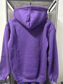 New Spider Web Letter Printed Hoodie Y2k Hoodie Men's Hoodie Women's Hoodie - Màu tím - Xem 2