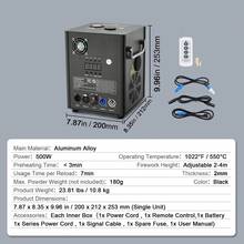 Cold Spark Firework Machine X2 500W 6.6-13ft Stage DJ Wedding Event Party - 查看 7
