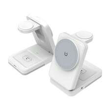 3-In-1 Charging Station Compatible With Mag- Charger, Wireless Charger Stand Compatible With Iphone 17/16/15/14/13/12 Series, Wireless Charging Stand Compatible With AirPods, Compatible With IWatch Series