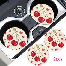 2 件装汽车杯垫时尚耐用速干非汽车杯垫 - 均碼 2pcs - 查看 14