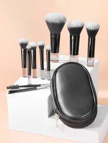 10 Mini Portable Makeup Brushes With Brush Bag Set, With Dense And Skin Friendly Bristles Suitable For Sensitive Skin, Suitable For All Women, Can Be Given As Gifts To Friends, Compact And Portable, Suitable For Business Trips And Travel,Brush Set,Makeup Brush Kit,Make Up Brush Set,Make Up Set Complete,Makeup Brush Set,Complete Makeup Kit,Brush Kit,Brushes Makeup Set,Makeup Gift Set,Set