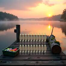 Aparejos de Pesca de Primavera con Forma de Oliva, Cebo, Bobina de Aleación de Cobre, Alimentador en Línea, Señuelos, Jaula, Accesorios de Pesca de Carpa - 1 - Ver 10