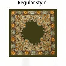 1pc Simple Printed Square Scarf, New Spring Fashion Bandana For Women, Can Be Used As Belt,Bag Decoration,Ribbon, Headband Or Headscarf Bandana,Hair Band,Head Band Ideal For Dressing Up Your Look