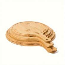 لوح بيتزا من البامبو، لوح بيتزا عالي الجودة مع مقبض، لوح خدمة بيتزا طبيعي، لوح تقطيع خشبي للبيتزا المنزلية، تقطيع الفاكهة والخضروات والخبز والجبن، لوح خدمة، اكسسوارات المطبخ