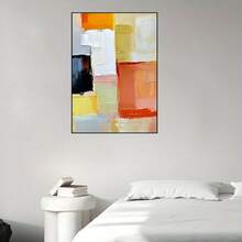 Peinture à l'huile abstraite sur canevas - Thème mode, œuvre murale acrylique haut de gamme pour la décoration du salon et de la chambre à coucher - 1 pièce