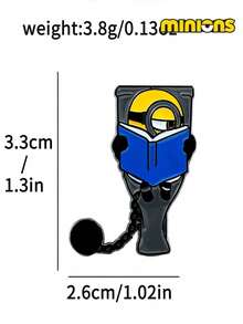 Minions 1pc/6pcs Minions Cartoon Brooch, Cute And Creative Shape, Acrylic Material, Jewelry Pendant, Suitable For Clothes, Bags, Shoulder Straps, Pencil Cases Decoration, Festival Party Gifts, Friends, Girlfriends And Colleagues