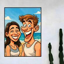 Tranh chân dung hoạt hình tùy chỉnh từ ảnh - Quà tặng cá nhân hóa cho gia đình và bạn bè - Tranh in trên vải canvas có khung/không khung - Trang trí nhà hiện đại - Tải ảnh của bạn lên - Trang trí phòng khách, phòng ngủ, văn phòng - Quà sinh nhật, kỷ niệm đáng nhớ - Tranh treo tường tùy chỉnh chất lượng cao, tác phẩm nghệ thuật phong cách hoạt hình, hình minh họa sống động, thiết kế độc đáo. - Như được hiển thị - Xem 3