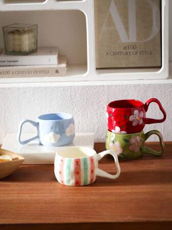 Large Capacity Handgrip Drinking Mug, Suitable For Breakfast, Milk, Oatmeal, Tea, Office, Daily Water, Juice, Afternoon Tea, Coffee, Gifts For Friends, Boyfriend/Girlfriend, Family, Mother's Day, Holidays