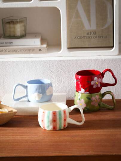 كوب قبضة كبير السعة، مناسب للإفطار، الحليب، الشوفان، الشاي، المكتب، المياه اليومية، العصير، الشاي بعد الظهر، القهوة، هدايا للأصدقاء، الحبيب/الحبيبة، العائلة، عيد الأم، المناسبات