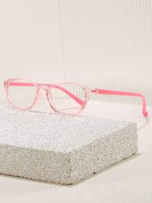 一副男女通用儿童小方框眼镜 - 复古休闲装饰眼镜 - 百搭装饰眼镜 - 采用优质PC材质，经久耐用且超轻设计 - 彩色 - 查看 7