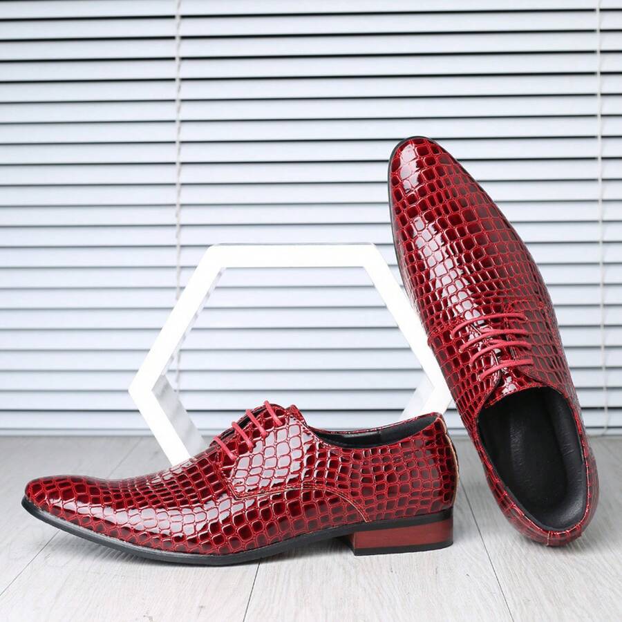 Men Wide Fit Boots - Red - View 1