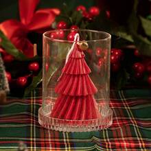 1 pièce Bougie parfumée d'arbre de Noël, décoration de bureau rotative, cadeau, décoration de chambre, cadeaux, décorations de Noël, cadeaux de Noël