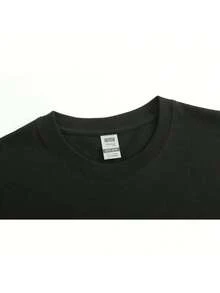 Camiseta de manga corta con silueta de gato linda para hombres y mujeres amantes de los gatos, negra, talla S - Negro - Ver 2
