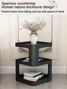1-Piece Metal Modern Casual Minimalist Square Bedside Table, Storage Cabinet, Side Table, Multifunctional Coffee Table, Suitable For Compact Space Saving In Bedrooms, Offices, And Living Rooms - Creative Bedside Table Next To The Sofa