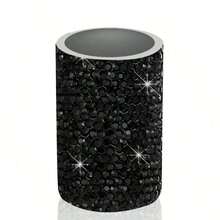 1 Paquete de Soporte Vertical para Coche, Soporte Brillante para Bálsamo Labial Aislante, Accesorios de Coche con Rhinestones para Mujeres, Adecuado para la Mayoría de Vehículos.