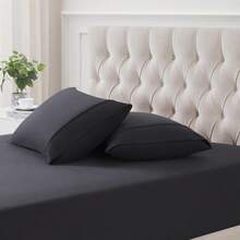 Flannel Pillowcases Standard Set Of 2 Ultra Soft Flannel Pillowcases Set Cozy And Breathable Pillow Cases Queen Size Set Of 2 Heavyweight And Durable Standard/Queen Black