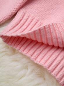 Women Knit Tops - Pink - View 5