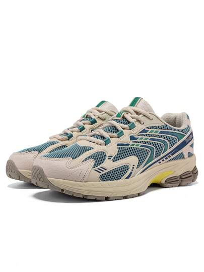 baasploa Men's Thick Sole Retro Mesh Running Shoes, Fashionable Thick Sole Casual Sports Shoes, Men's Lightweight Durable Running Shoes, Unisex Outdoor Casual Sports Shoes, Height Increasing Men's Hiking Shoes, Brand Fashion Shoes, Suitable For All Seasons Size 41-45