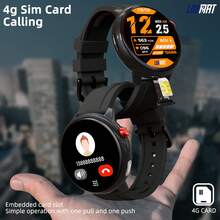 LOKMAT SKY GT 4G 智能手表，配备 1.43 英寸 AMOLED 屏幕，支持 2G/3G/4G/5G/SIM 卡、心率、血氧、睡眠、健康功能检测、GPS 运动追踪器，兼容 Android 和 IOS - SKY GT - 查看 2