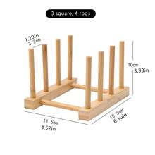 1 pièce Support de tasse de ménage, ensemble à thé en bois avec support de tasse à l'envers pour égouttage de l'eau, étagère de rangement créative anti-poussière pour tasse à thé et verre