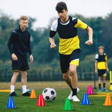100 Pcs Mini Cones Set, Sports Training Markers, Lightweight Stackable Plastic Cones, For Soccer, Basketball, Fitness Drills & Classroom Coordination Games - Multicolor - View 3