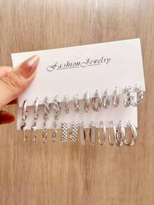 12/24/60 Pcs Faux Pearl Stud & Hoop Earrings Set For Women – Elegant & Minimalist Jewelry Featuring Imitation Pearls And Versatile Hoops, Perfect For Office Wear, Daily Outfits, Vacations & Parties, Thoughtful Gift For Mom, Wife, Sister Or Friends On Christmas, Valentine's Day, Birthday & Mother's Day