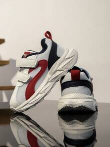 1-7 Years Old Unisex Baby Soft Comfortable Sports Shoes, Toddler Anti-Slip Durable Casual Sneakers For Boys & Girls, Breathable Mesh Patchwork Outdoor Running Shoes, Autumn/Winter