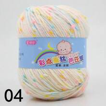 1 Roll Color Dot Knitted Ball Hand Knitted For Crocheting And Knitting Sweater Hat Scarf Milk, Diy Knitting Sweater Scarf Coat Hat, Scarf, Shawl, Coat, Or Bag Decoration, Spotted Yarn Fleck Crochet Fiber Yarn Soft Baby Yarn For Crocheting