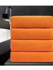 4 piezas Juego de toallas de lujo - Toallas de baño ultra absorbentes, suaves y duraderas, 34 x 74 cm