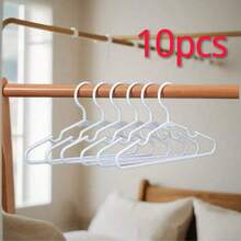 10pcs Plastic Hangers, Non-Slip Plastic Clothes Hangers, Plastic Wardrobe Hangers, Interconnectable Plastic Hangers For Closet, Multi-Functional Plastic Clothes Hangers, Durable Plastic Hangers - Multicolor - View 13