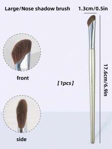 2支装斜角鼻影刷，轮廓鼻影刷，化妆晕染遮瑕刷，鼻影刷，高光刷，晕染刷，轮廓刷，粉底刷，遮瑕刷，腮红刷，修容刷，散粉刷，粉底刷，腮红刷 - 銀色 - 查看 7