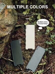 1 pièce Pare-brise, Couvercle pare-vent pour réchaud, Pare-vent pliable en alliage d'aluminium épaissi pour l'extérieur, Universel pour réchauds à cassette/réchauds à gaz, Portable et léger, Plusieurs tailles, Spécial pour la cuisine de camping et de pique-nique, Livré avec un sac de rangement - Argent - Voir 3