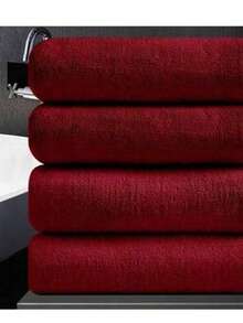 4 piezas Juego de toallas de lujo - Toallas de baño ultra absorbentes, suaves y duraderas, 34 x 74 cm