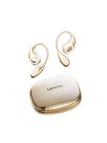 Lenovo Tai nghe không dây dạng mở mới năm 2025, Chống ồn cuộc gọi thông minh, Thời lượng pin dài, Màn hình hiển thị nguồn kỹ thuật số, Vừa vặn thoải mái khi chơi thể thao ngoài trời - đá mặt trăng màu trắng - Xem 12