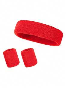 Bộ 3 món băng đeo cổ tay và băng đô thể thao - Bộ băng đeo cổ tay và băng đô unisex, phù hợp cho tập luyện, lễ hội Halloween và các dịp khác, thích hợp cho trang phục mùa hè. - Nhiều màu - Xem 17