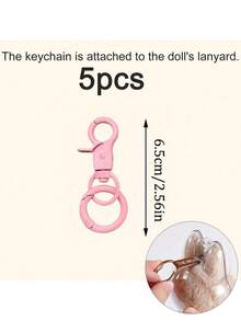 Protective Case For Labubu, Plastic Portable Storage Box For Labubu (Have A Seat) Plush Decorations With Keychain, Dustproof Scratch-Resistant Collector Display Compatible With Sitting/Standing Series