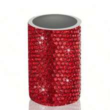 1 Paquete de Soporte Vertical para Coche, Soporte Brillante para Bálsamo Labial Aislante, Accesorios de Coche con Rhinestones para Mujeres, Adecuado para la Mayoría de Vehículos.