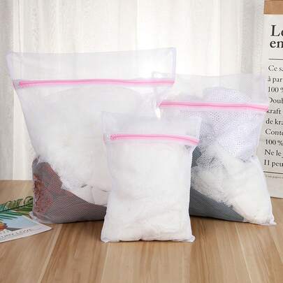 1/5/10 st. rengöringspåsar för tvättmaskiner, tvättpåsar för kläder som förhindrar deformation och knutar, tvättpåsar för underkläder och BH, klädorganiseringspåsar för resväskor, tvättpåsar för fina tyger för ömtåliga tvättar, set med svetttåliga tvättpåsar, skrynkelfria klädskydd i nät, nätpåsar i flera storlekar, praktisk tvättorganisatör för hemma och på språng