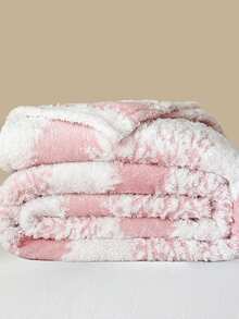 1pc Double-Sided Thick Jacquard Striped Blanket, Modern Polyester Fiber 3D Jacquard Blanket, Suitable For Bed, Sofa, Living Room, Nap, Washable, Winter