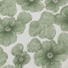 3D Floral Pearl Sequin Embroidered Fabric - Luxurious Shining Handmade Material, Suitable For Dresses And Shirts, Exquisite Design Integrates Delicate Craftsmanship, Elegant Texture Shows Fully, Exclusive Designer Customization, Multiple Colors Available For Matching Different Styles, Fashionable Accessories Versatile, Superior Craftsmanship Ensures Quality, Complex Embroidery Highlights Details