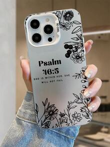 1PC Psalm 46:5 Scripture Clear IMD Protective Painted Phone Case For IPhone 17 Pro Max 17 Pro 16 Pro Max 15 Pro Max 14 Pro Max 13 Pro Max 12 Pro 11 Pro Inspirational Christian Gift With Colorful Laser Back Religious Phone Case Fall Decor - 紫色 - 查看 6