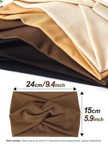 1 pieza Diadema deportiva casual de yoga extra ancha con diseño cruzado para mujer, accesorio de moda para uso diario, regalos, viajes, regalos para mujeres, artículos para el cabello, rellenos de calcetines